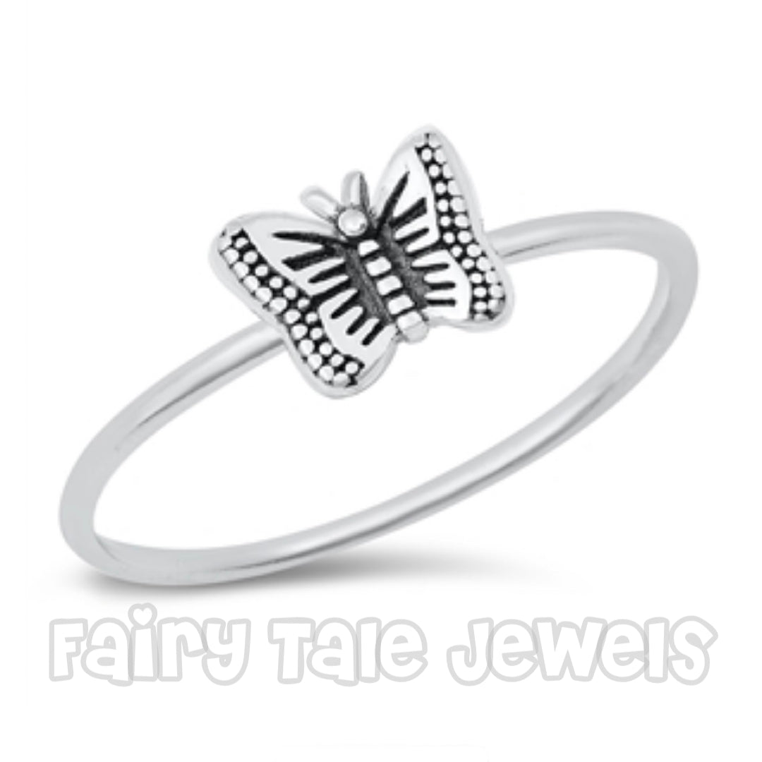 Girl’s .925 Sterling Silver Butterfly Ring