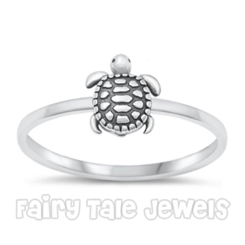 Girl’s .925 Sterling Silver Turtle Love Ring