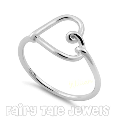 Girl’s .925 Sterling Silver Knotted Heart Ring