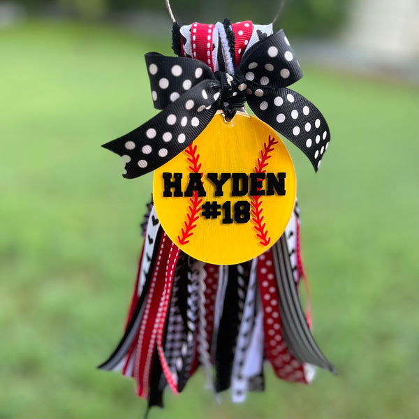 Custom Personalized Ribbon Tassel Bag Tag