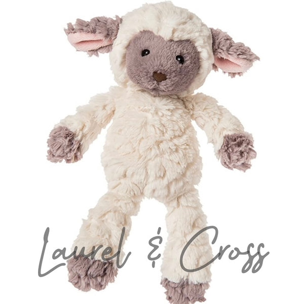 Personalized Lamb Lovey Plush Animal