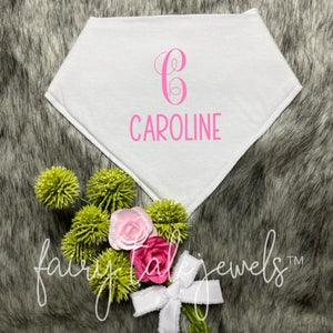 Personalized Monogram Name Bib